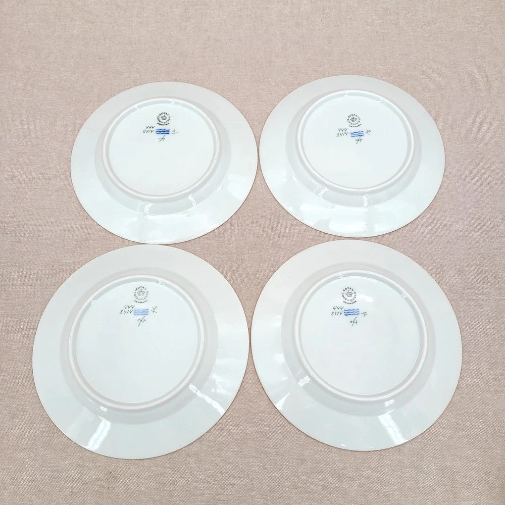 4 settings - Royal Copenhagen 'Henriette' 7.625 Inch SALAD PLATES #444-8514